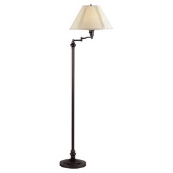 Swing Arm Floor Lamp in Dark Bronze