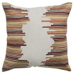 Embroidered Pillow in Beige