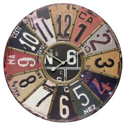 Traveler License Plate Clock