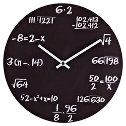 Quiz Clock in Black