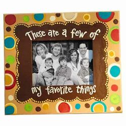 Favorite Things Picture Frame in Yellow