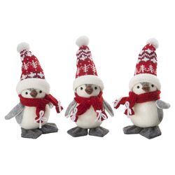 The Penguin Triplets 3 Piece Set in Red II