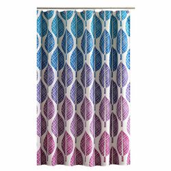 Microfiber Shower Curtain in Blue & Purple