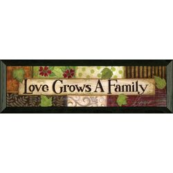 Love Grows Framed Wall Art  by Annie Lapoint