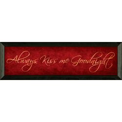 Bonnee Berry Always Kiss Me Goodnight Framed Wall Art