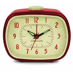 Retro Alarm Clock in Red