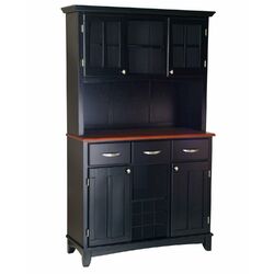 Large China Cabinet in Black