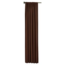 Kendall Blackout Curtain Panel in Chocolate