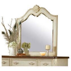 Chateau Arched Dresser Mirror in Antique White