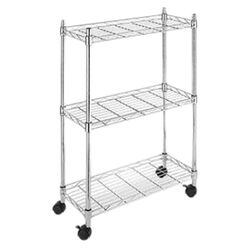 3 Tier Supreme Laundry Cart in Chrome