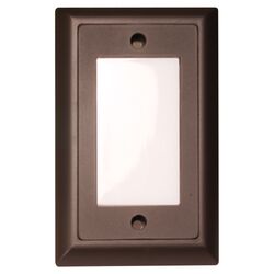 Open Box Price Smooth LED Step Light Faceplate in Dark Bronze