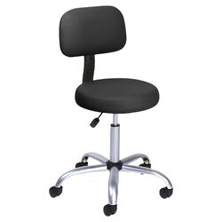 Open Box Price Low Back Adjustable Doctor's Stool in Black