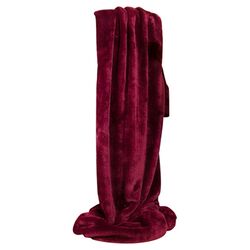 Shimmersoft Throw in Cranberry