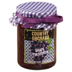 Country Orchard Concord Grape Scented Jar Candle
