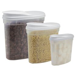 Easy Pour 3 Piece Clear Storage Container Set
