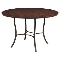 Cameron Distressed Table in Chestnut Brown