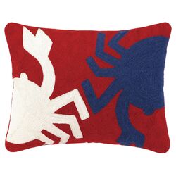Crab Crewel Pillow