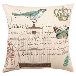 Lecture Bird & Cage Pillow