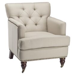 Colin Cotton Chair in Ivory