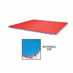 Reversible Puzzle Sport Mat in Red & Blue