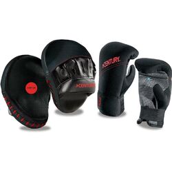 Partner Boxing Training Combo Set in Black & Red