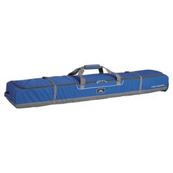 Ski Wheeled Double Ski Bag in Blue & Charcoal