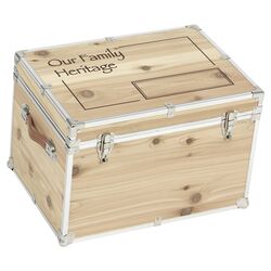 Our Family Heritage Unfinished Cedar Trunk in Natural