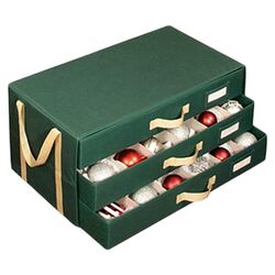 Holiday Ornament Organizer in Green