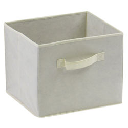 Capri Foldable Fabric Basket in Beige (Set of 4)