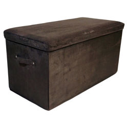 Bedroom Storage Ottoman in Brown