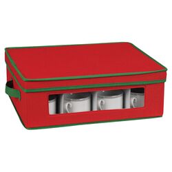Holiday Cup Storage in Red & Green