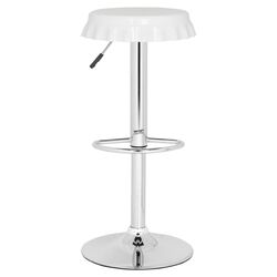 Bunky Adjustable Barstool in White