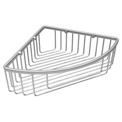 Corner Shower Basket in Satin Nickel