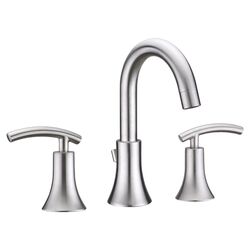 Athen Double Handle Faucet in Brushed Nickel