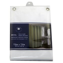 PEVA Shower Curtain Liner in Frosty Clear