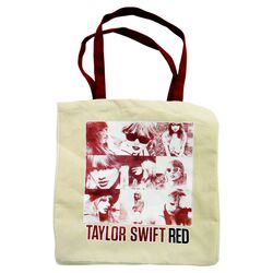 Taylor Swift 9 Faces of Taylor Tote Bag in Beige