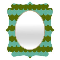 Holli Zollinger Quatrefoil Mirror in Green