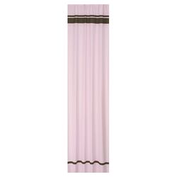 Hotel Curtain Panel in Pink & Brown (Set of 2)