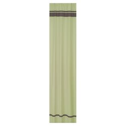 Hotel Curtain Panel in Green & Brown (Set of 2)