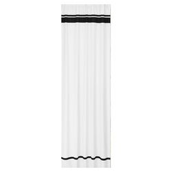 Hotel Curtain Panel in White & Black (Set of 2)