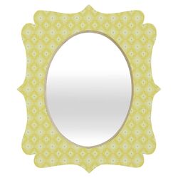 Caroline Okun Spirals Quatrefoil Mirror in Yellow