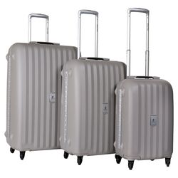 Festival 3 Piece Luggage Set in Light Gray