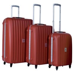 Festival 3 Piece Luggage Set in Red