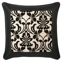 Yorke Pillow with Self Cord in Black