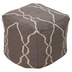 Square Pouf in Gray