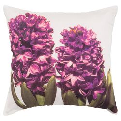 Hibiscus Pillow in White