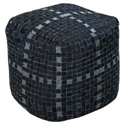 Square Pouf in Charcoal