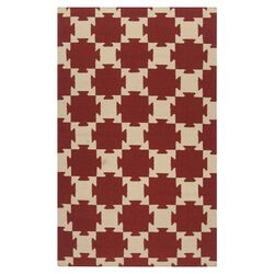 Archive Red Puzzle Rug