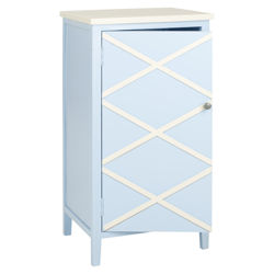 Cary Nightstand in Light Blue & White Cary Nightstand in Light Blue & White