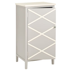 Cary Nightstand in Grey & White Cary Nightstand in Grey & White